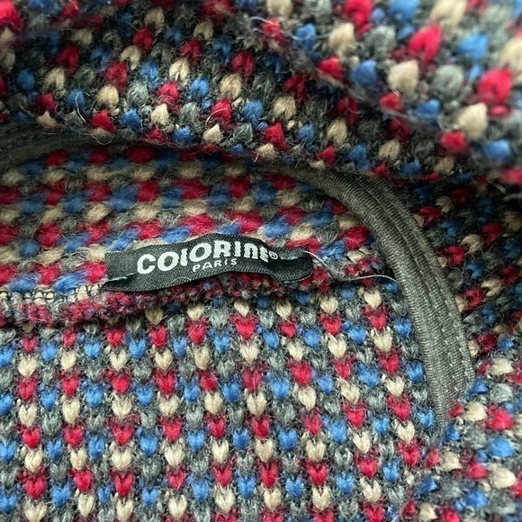 WOOL Blend Draped Oversized Tweed Laggen Look Outerwear Coat - Picture 12 of 12